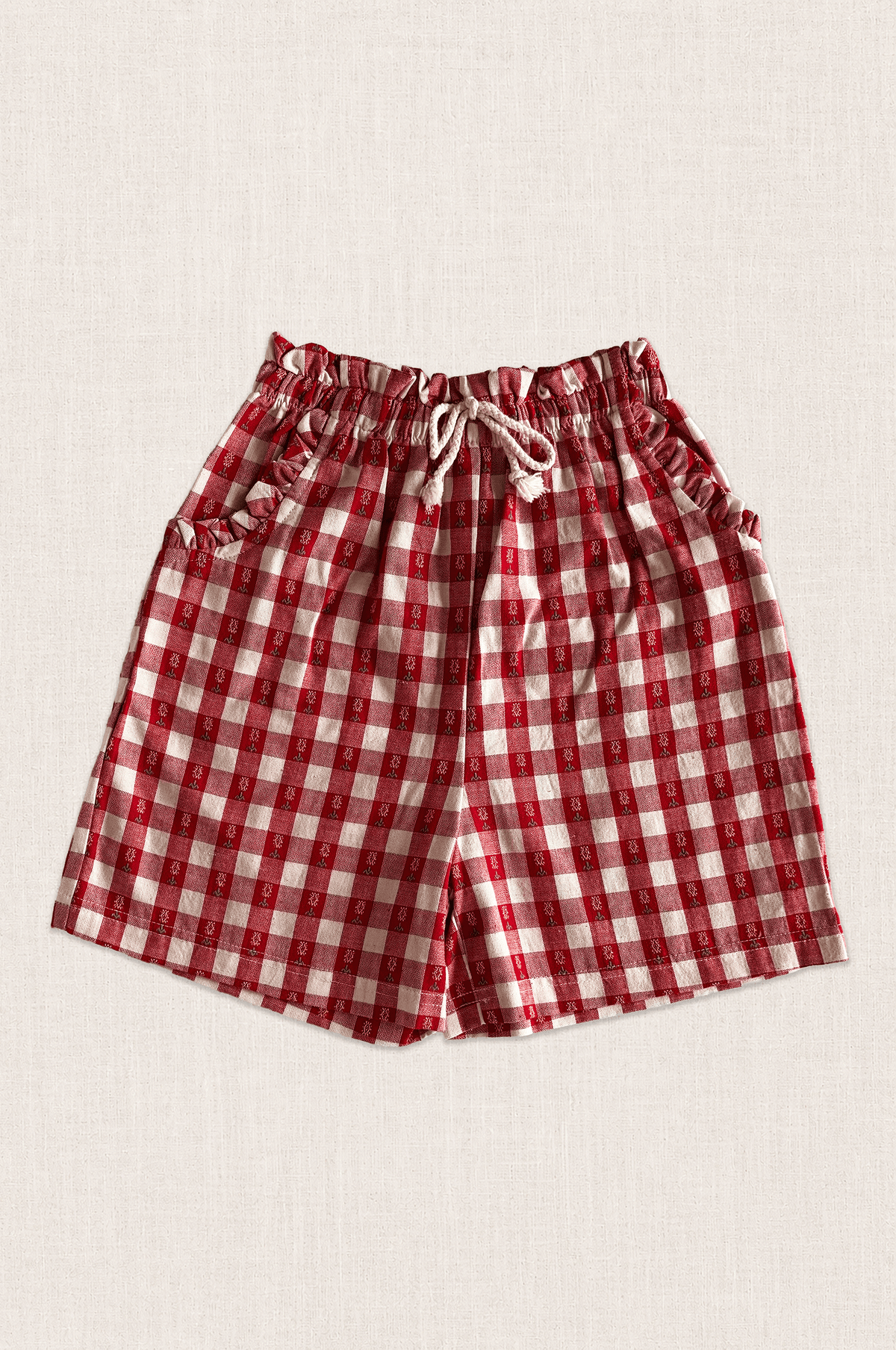 Rosie Check Paperbag Shorts