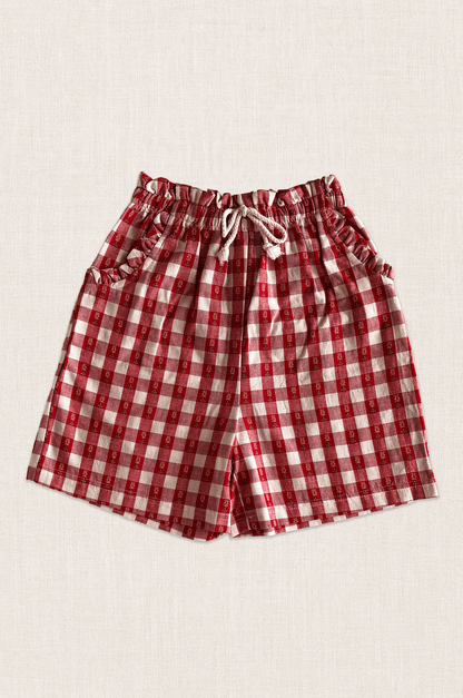 Rosie Check Paperbag Shorts