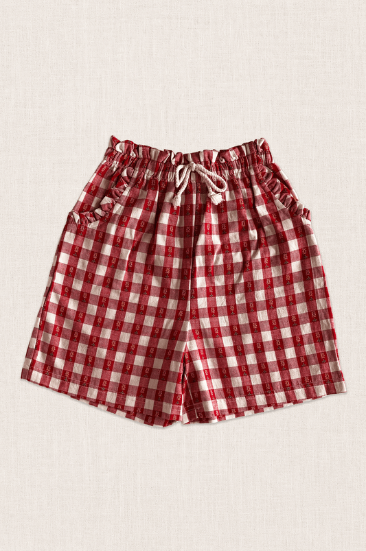 Rosie Check Paperbag Shorts