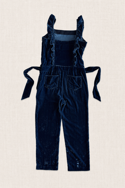 Midnight Velour Frill Jumpsuit