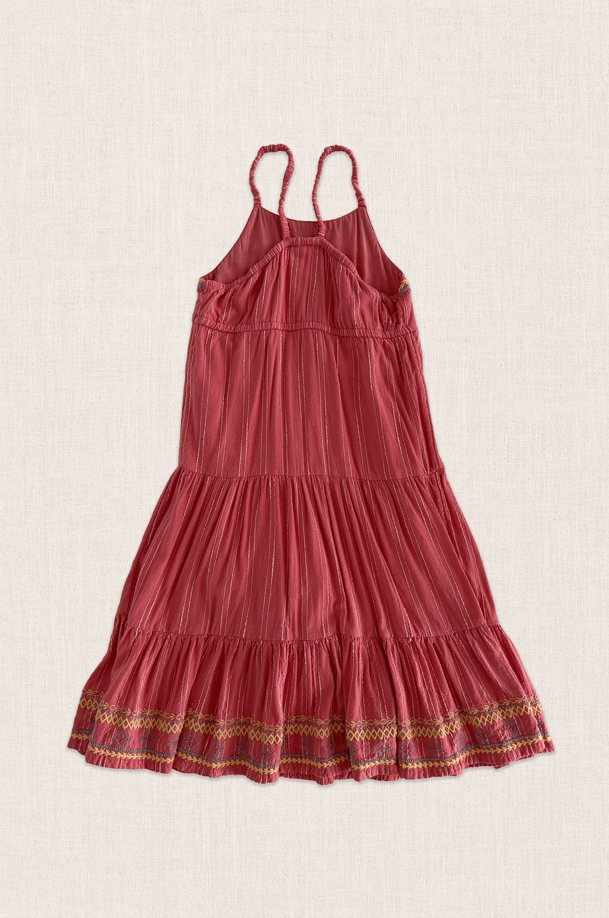 Embroidered Tier Dress