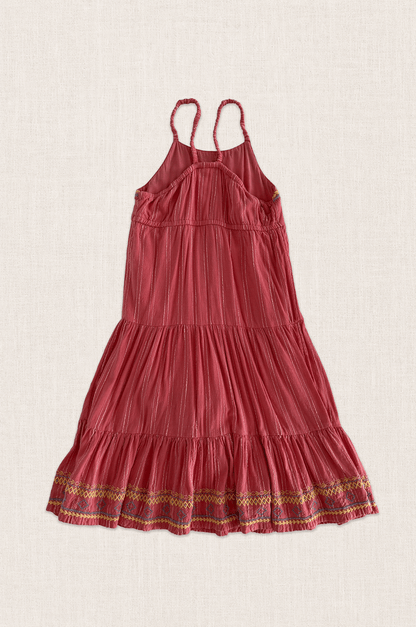 Embroidered Tier Dress