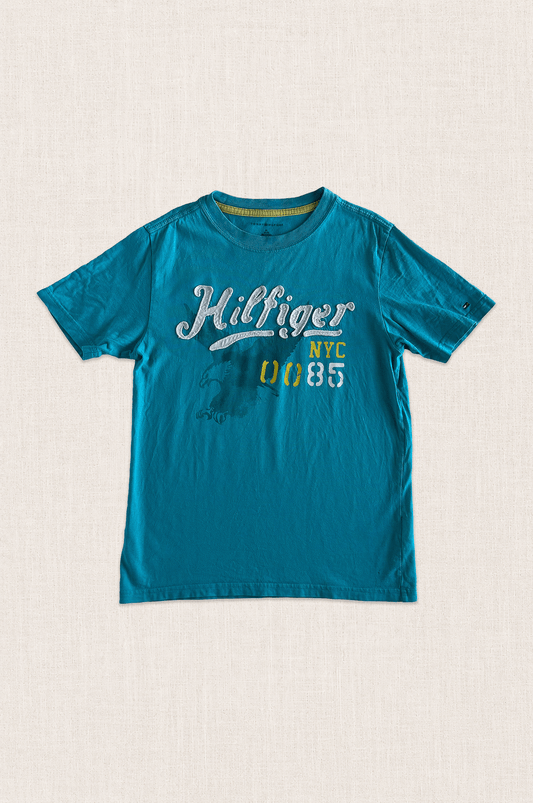 Teal Varsity Logo Tee