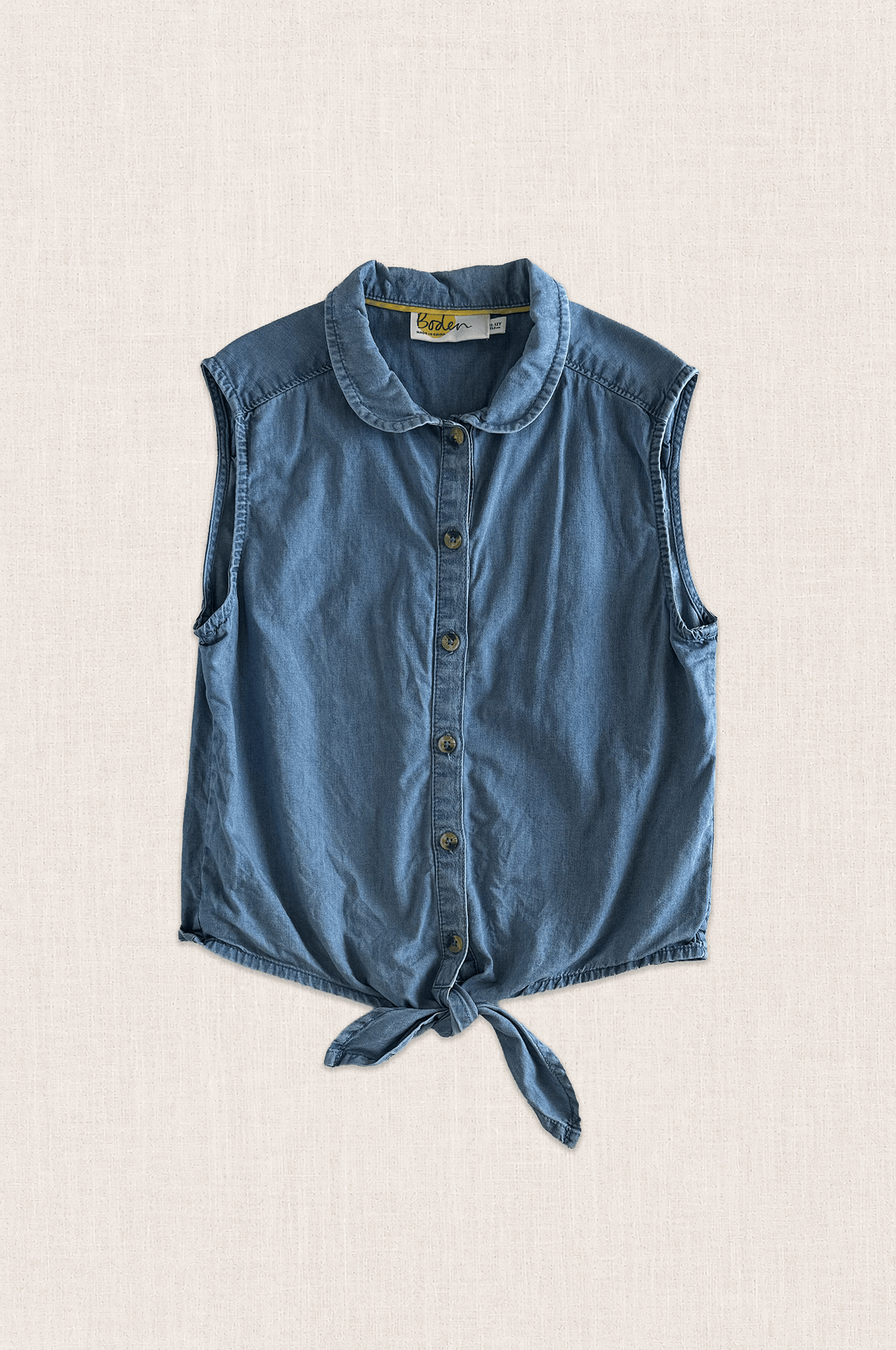Tie Front Chambray Shirt