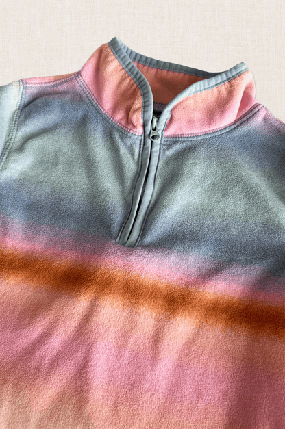 Pastel Tie-Dye Fleece Pullover