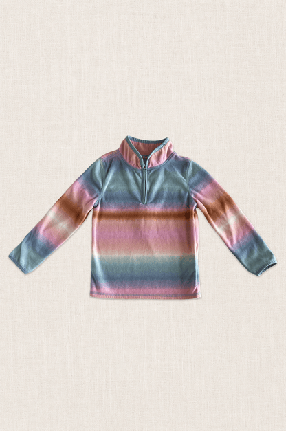 Pastel Tie-Dye Fleece Pullover