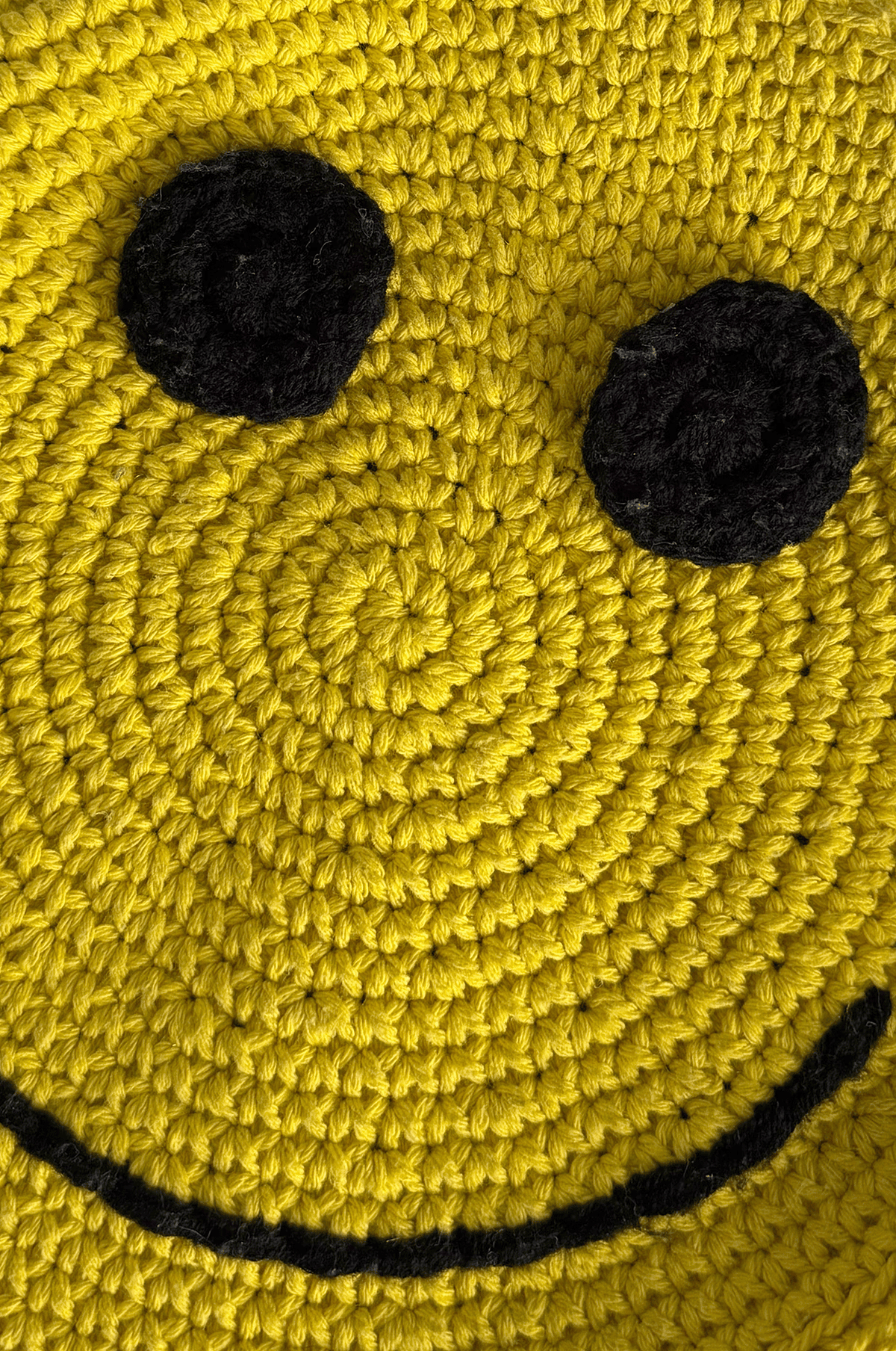 Crochet Smiley Crossbody Bag