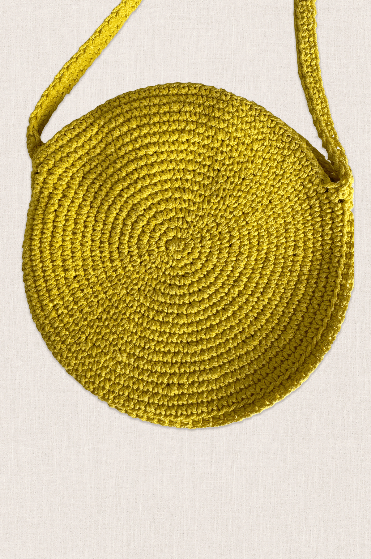 Crochet Smiley Crossbody Bag