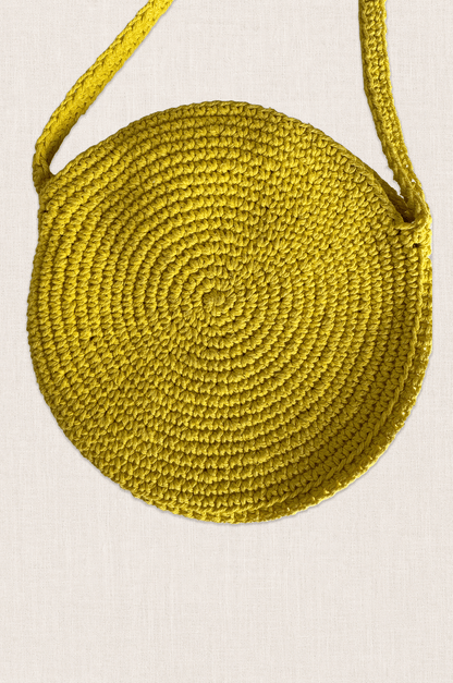 Crochet Smiley Crossbody Bag