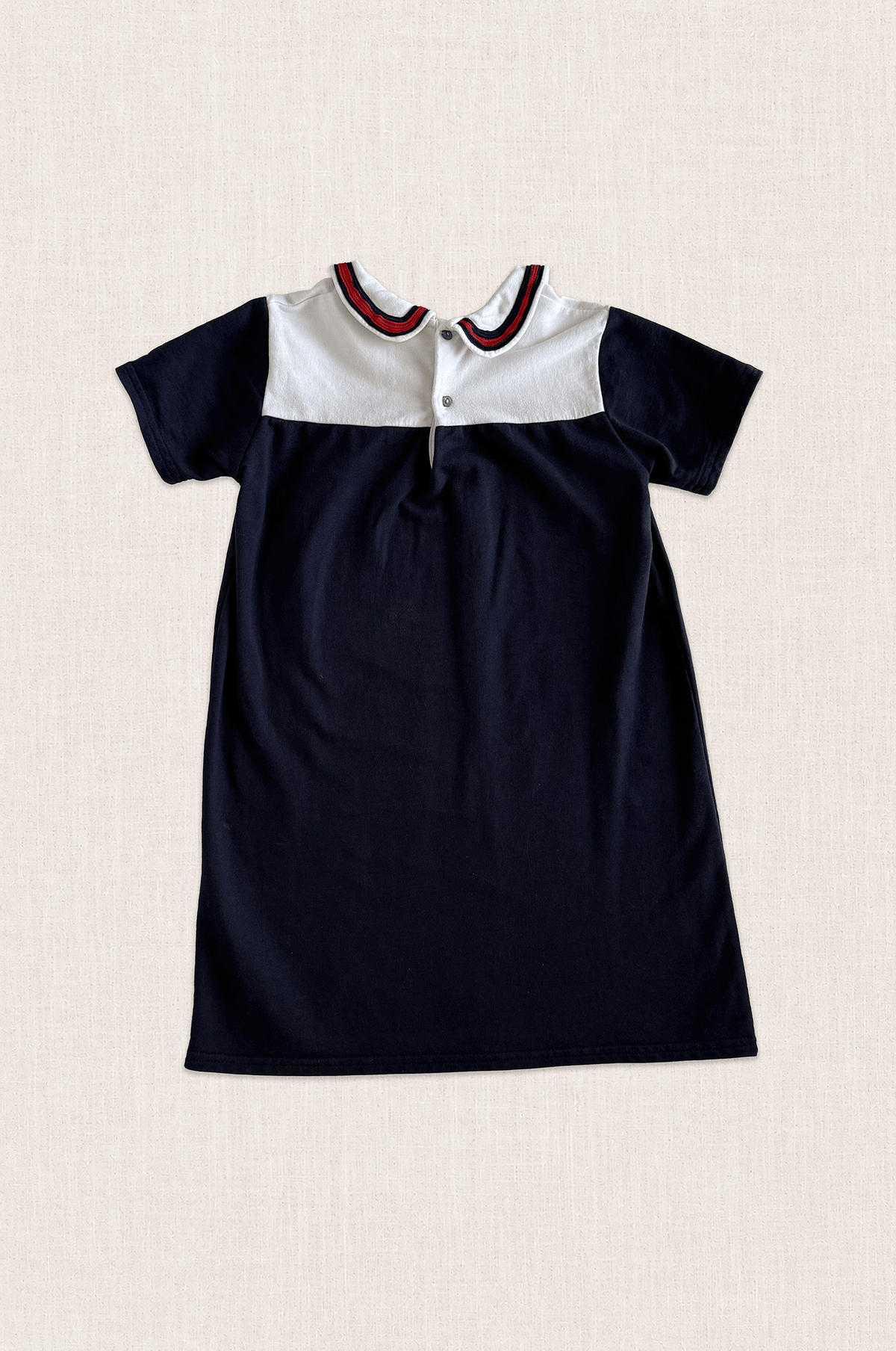 Nautical Collar Jersey Dress