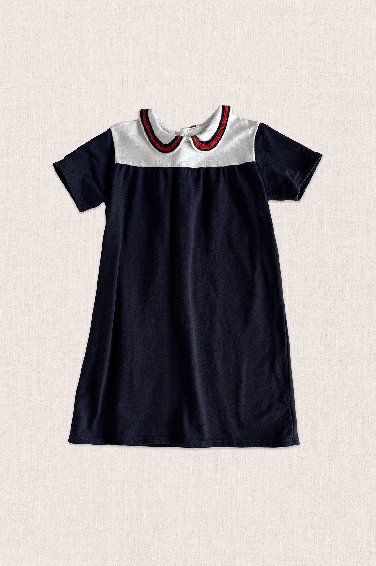 Nautical Collar Jersey Dress