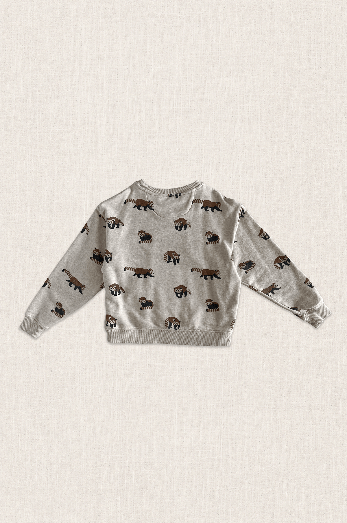 Red Panda Print Sweatshirt