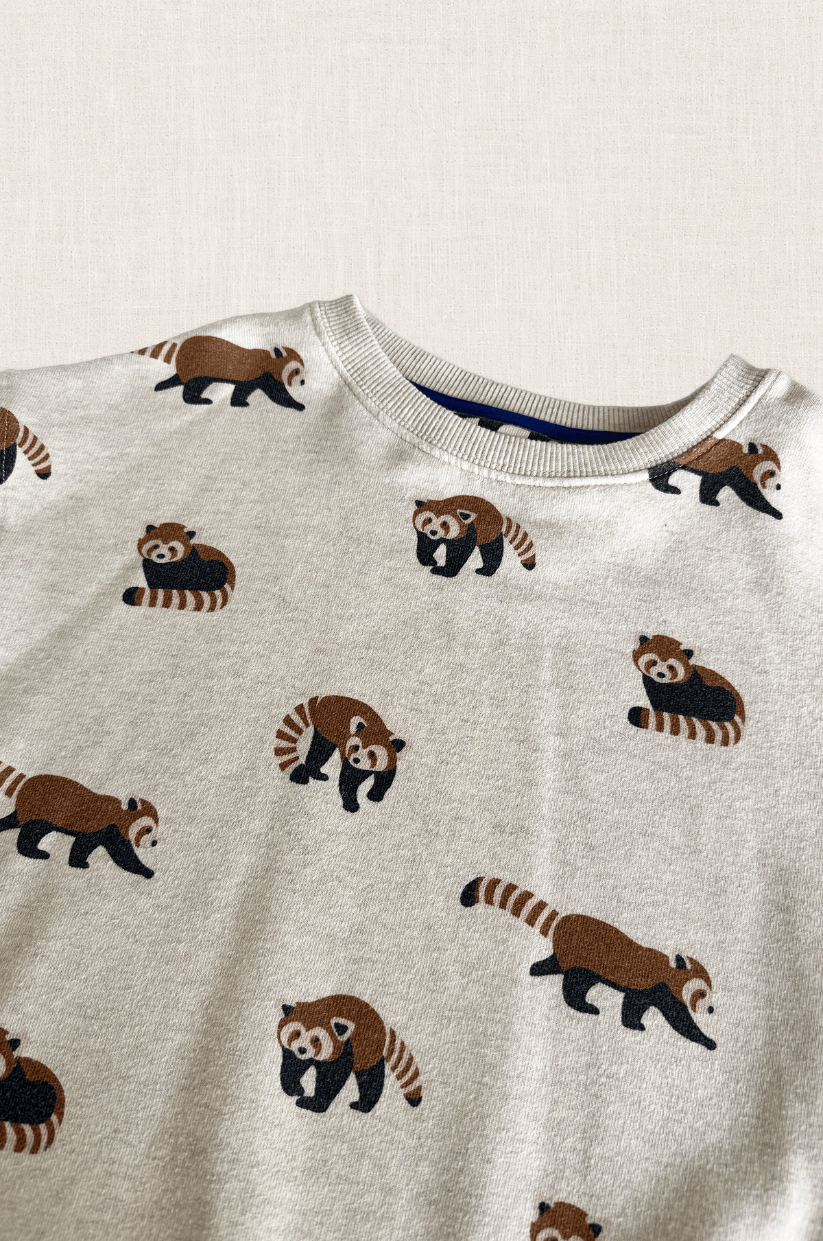 Red Panda Print Sweatshirt
