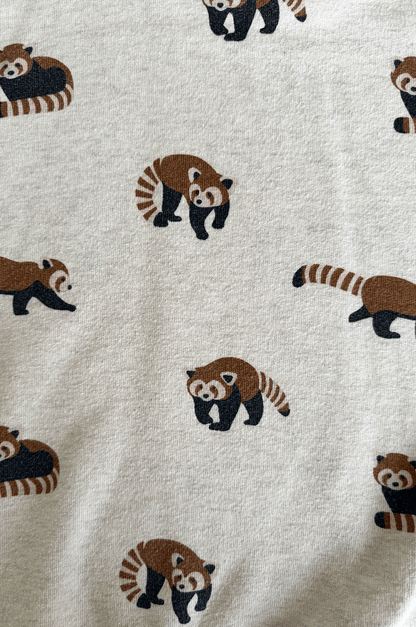 Red Panda Print Sweatshirt
