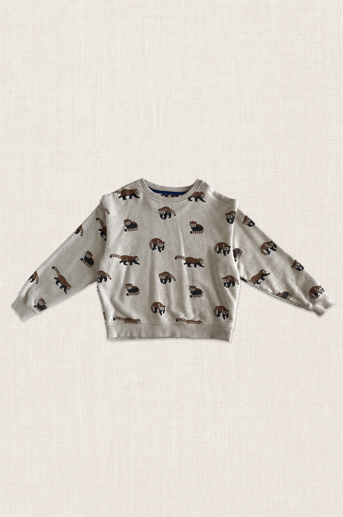 Red Panda Print Sweatshirt