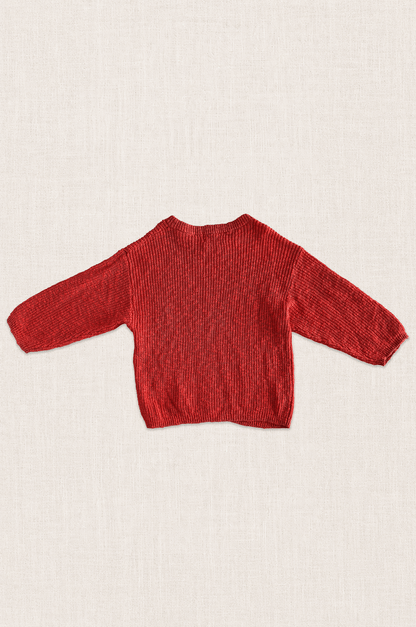 Coral Organic Cotton Knit Jumper