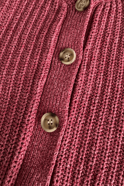 Plum Organic Cotton Knit Cardigan