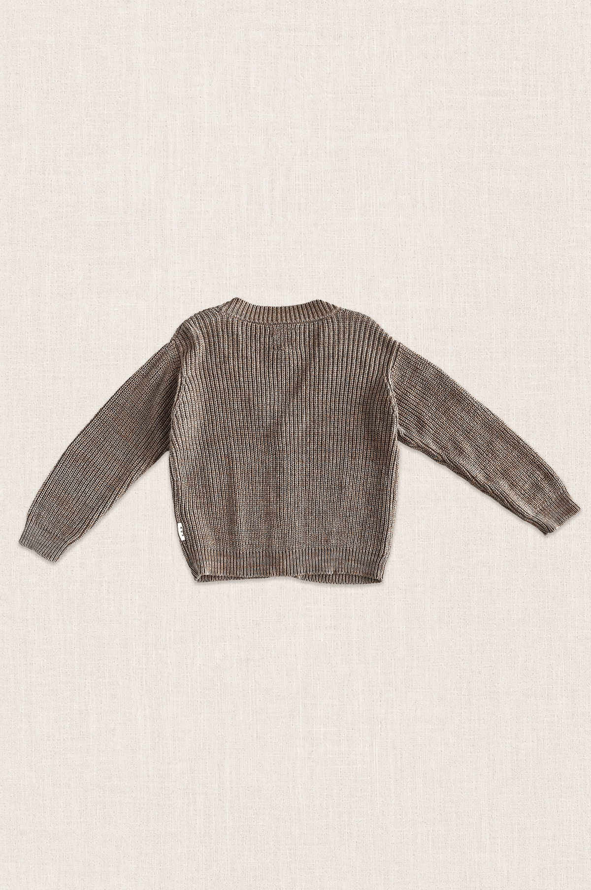 Speckled Organic Cotton Knit Cardigan