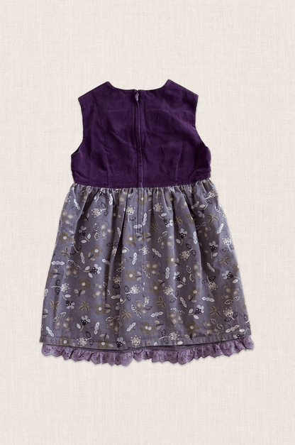 Mauve Floral Pinafore Dress