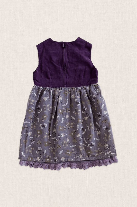 Mauve Floral Pinafore Dress