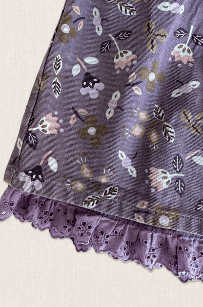 Mauve Floral Pinafore Dress