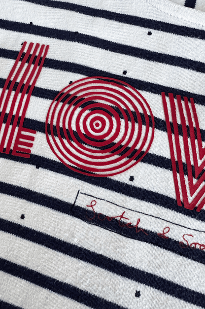 Love Stripe Long Sleeve Tee