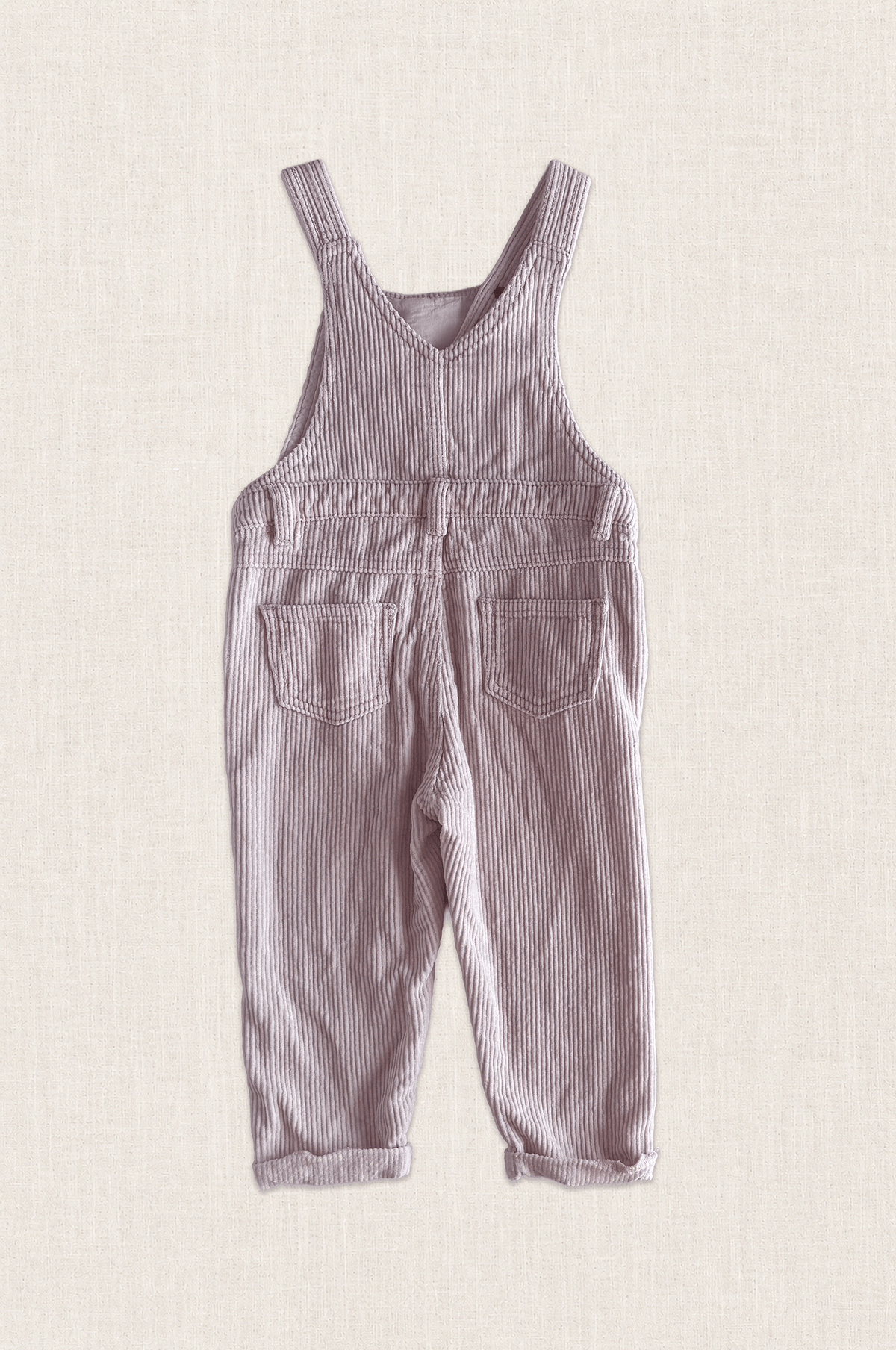 Blush Corduroy Embroidered Overalls