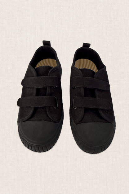 Black Organic Cotton Sneakers