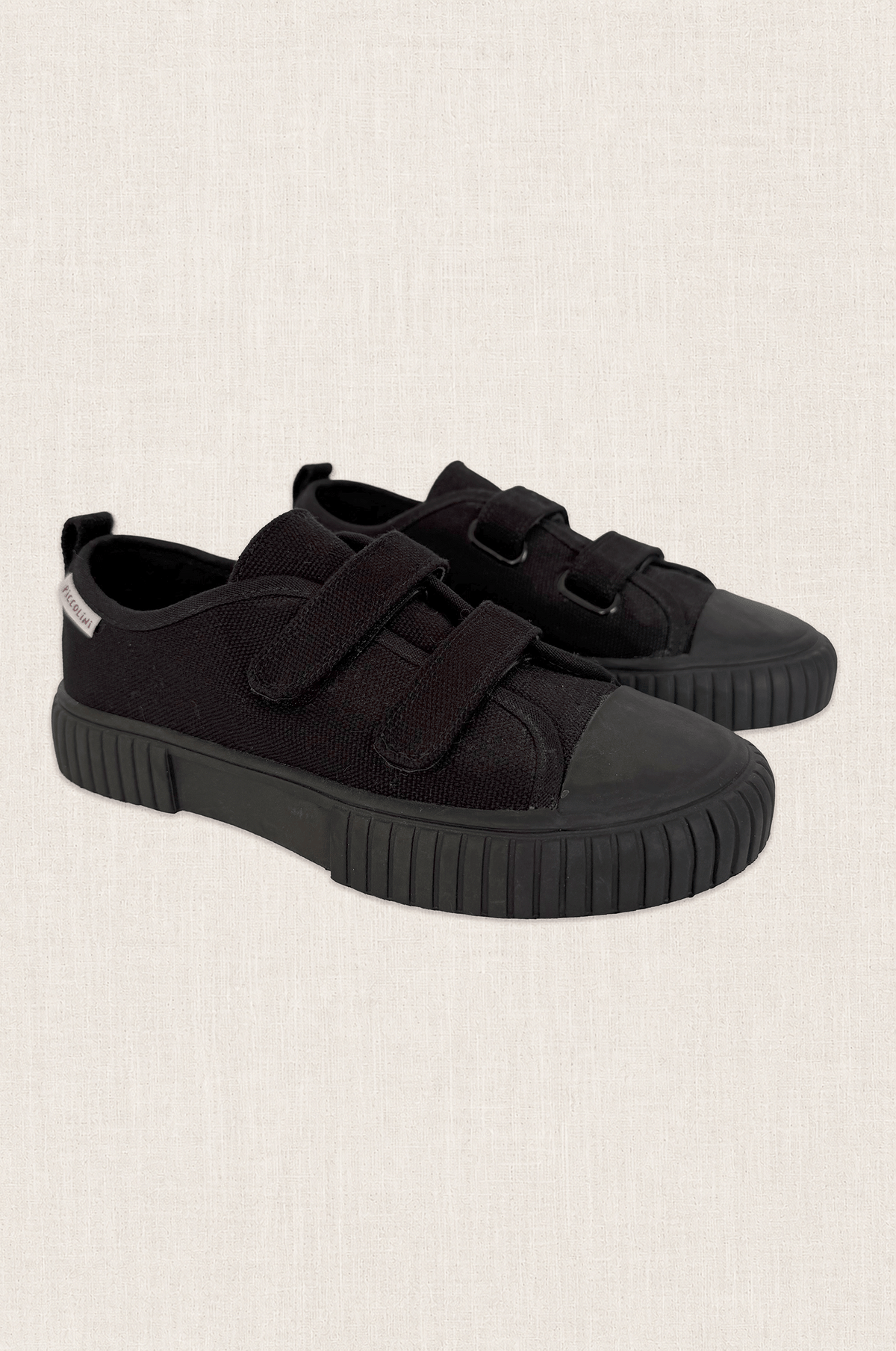 Black Organic Cotton Sneakers