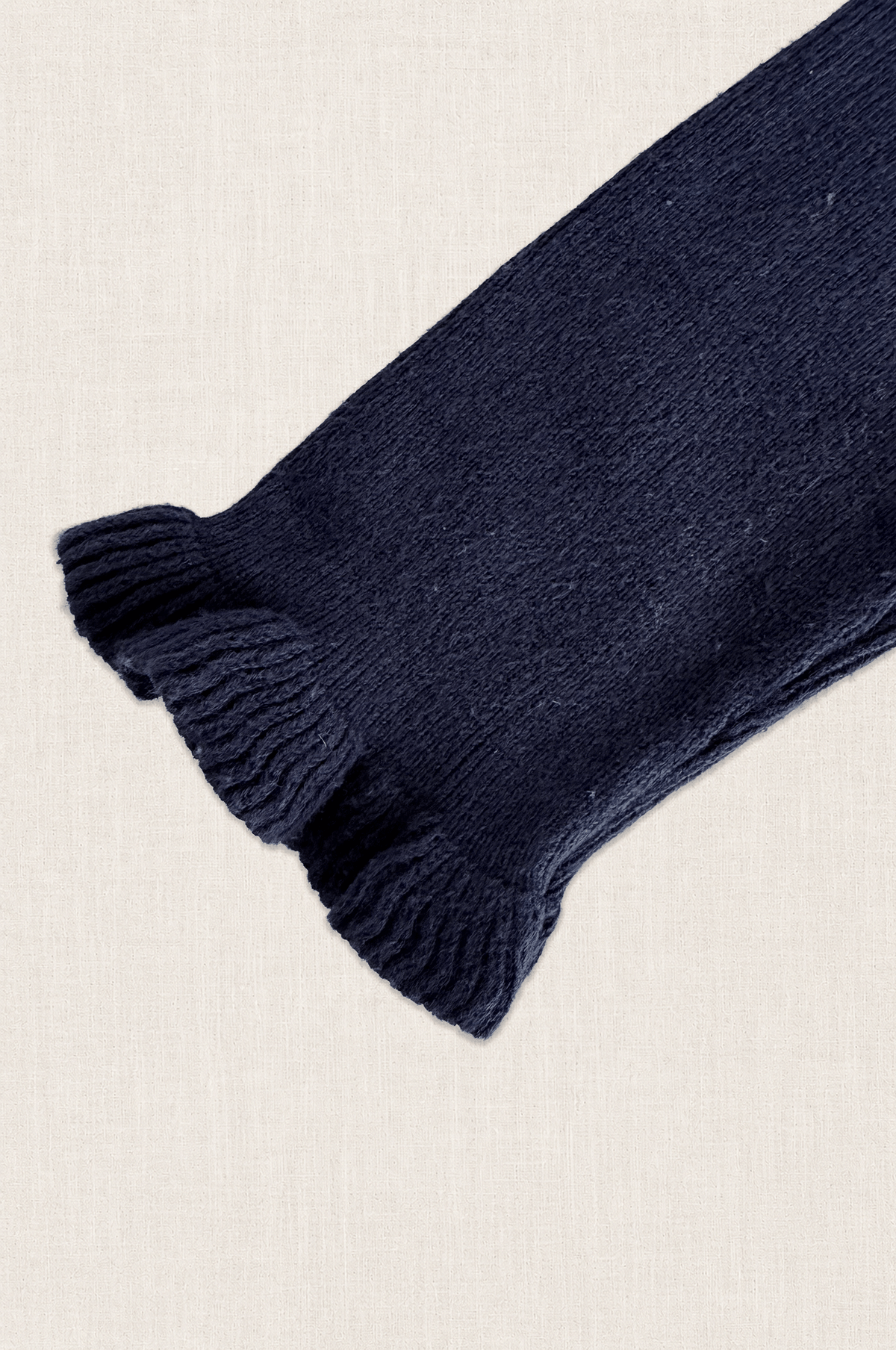 Ruffle Trim Turtleneck Sweater