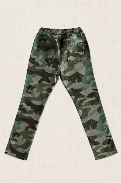 Cotton Stretch Camo Trousers