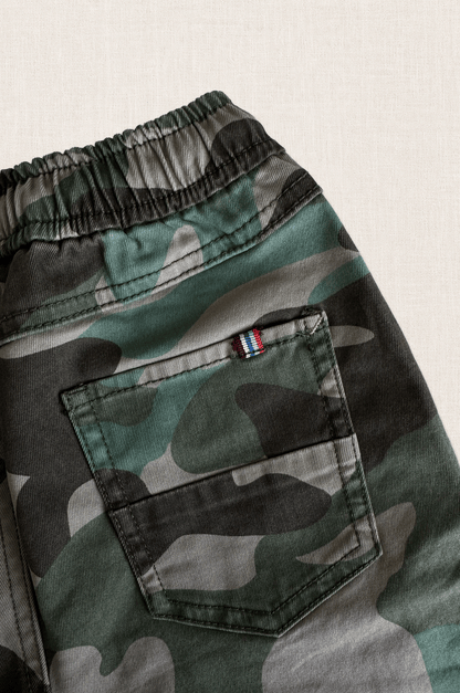 Cotton Stretch Camo Trousers