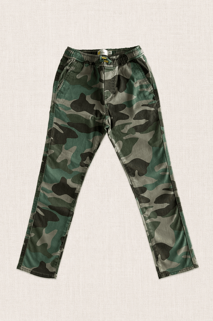 Cotton Stretch Camo Trousers