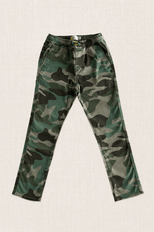 Cotton Stretch Camo Trousers