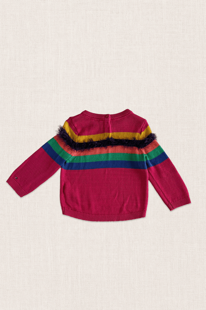 Rainbow Fringe Knit Jumper