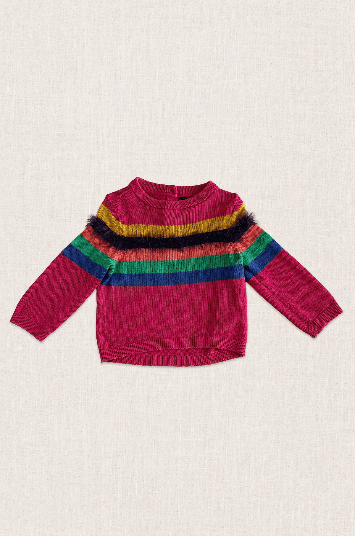 Rainbow Fringe Knit Jumper