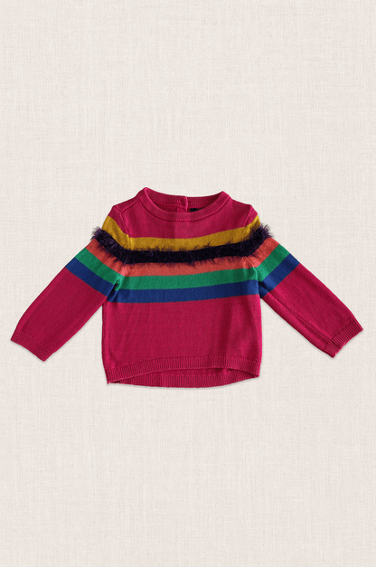 Rainbow Fringe Knit Jumper