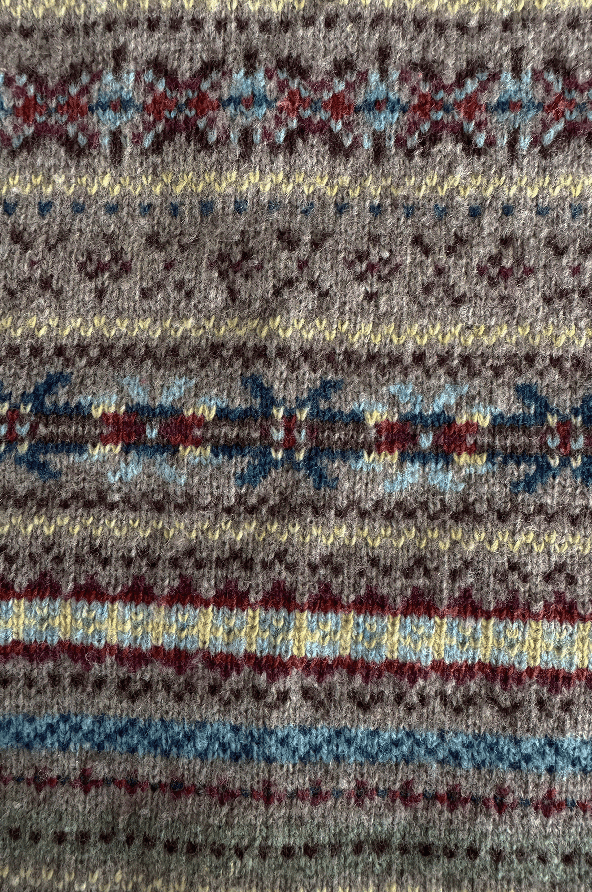 Fair Isle Wool Knit Vest