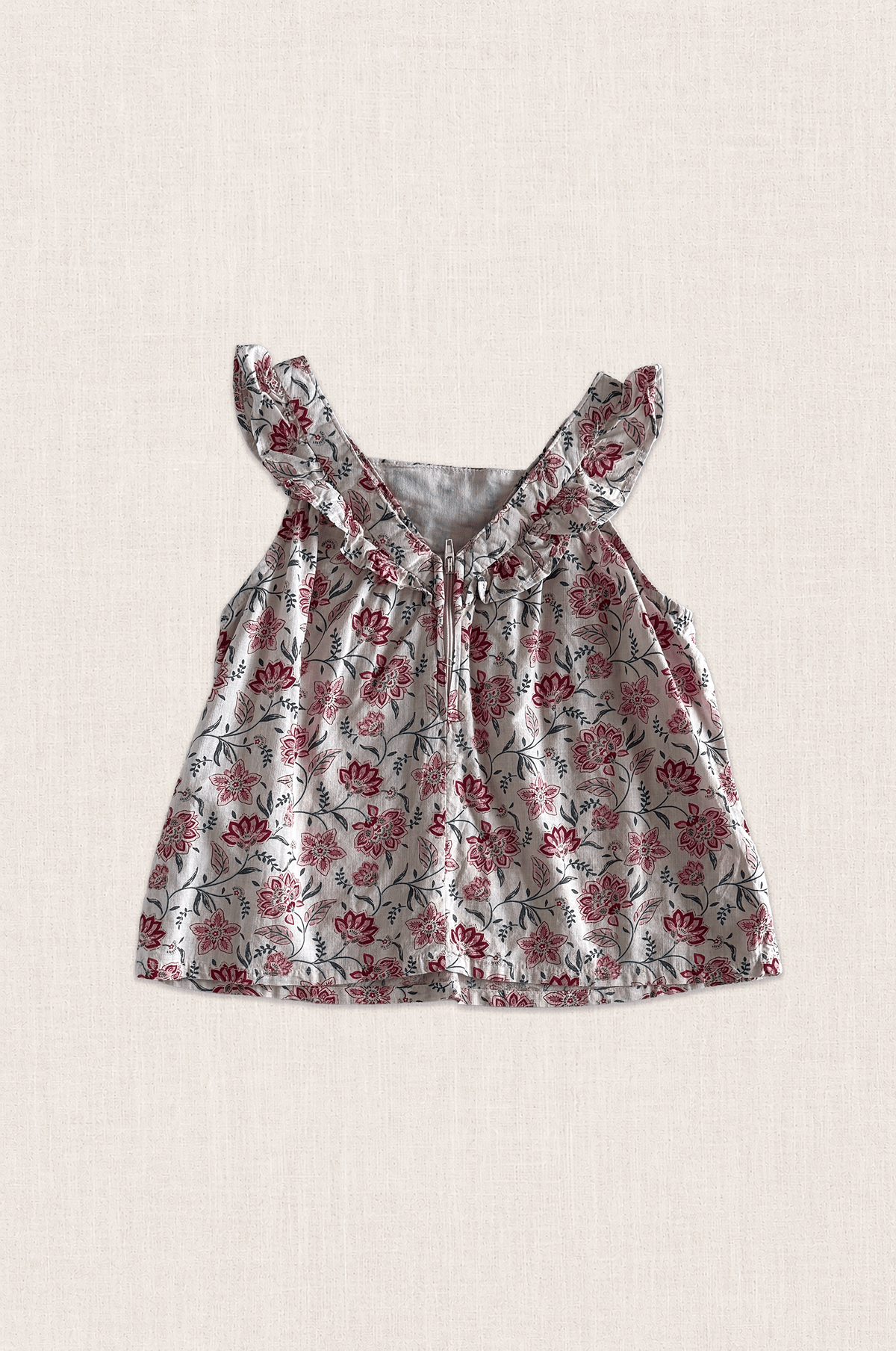 Floral Frill Top