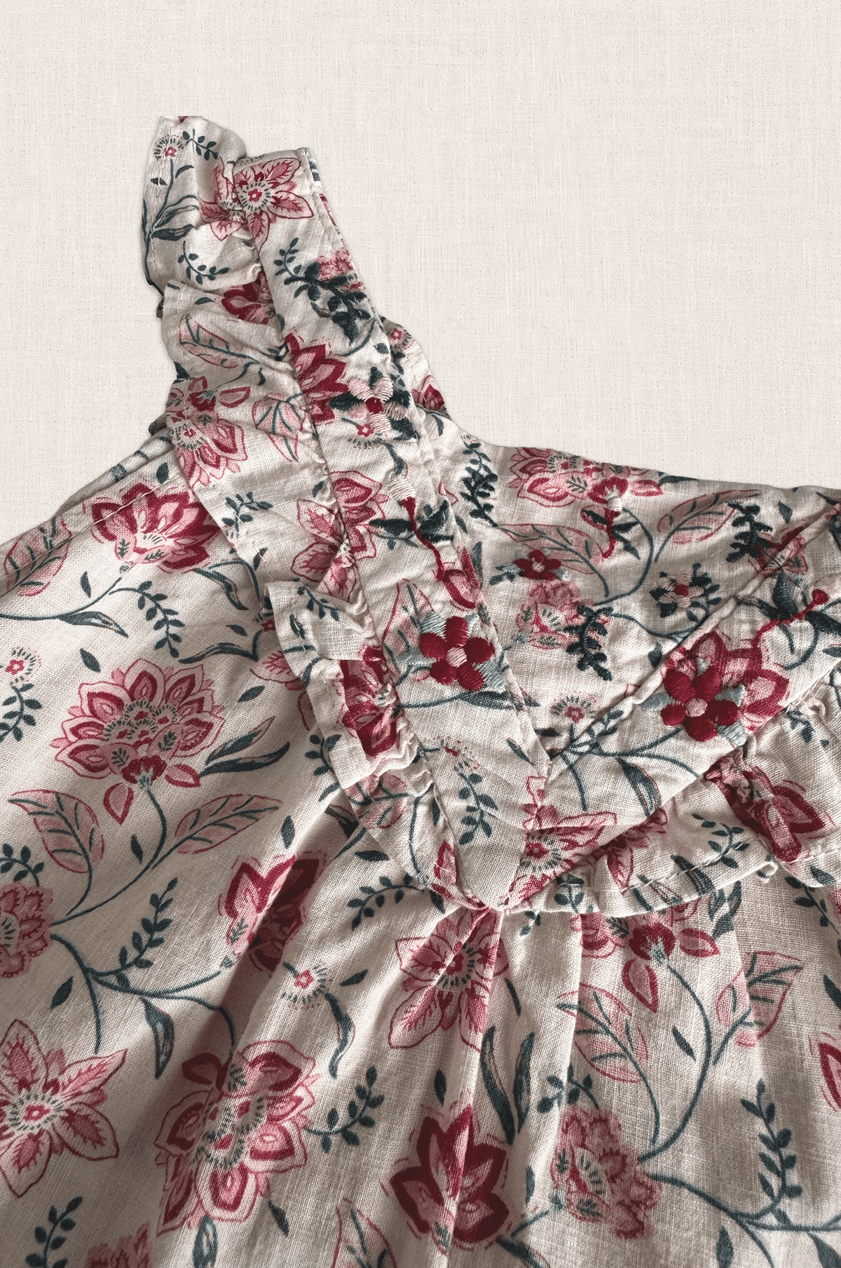 Floral Frill Top
