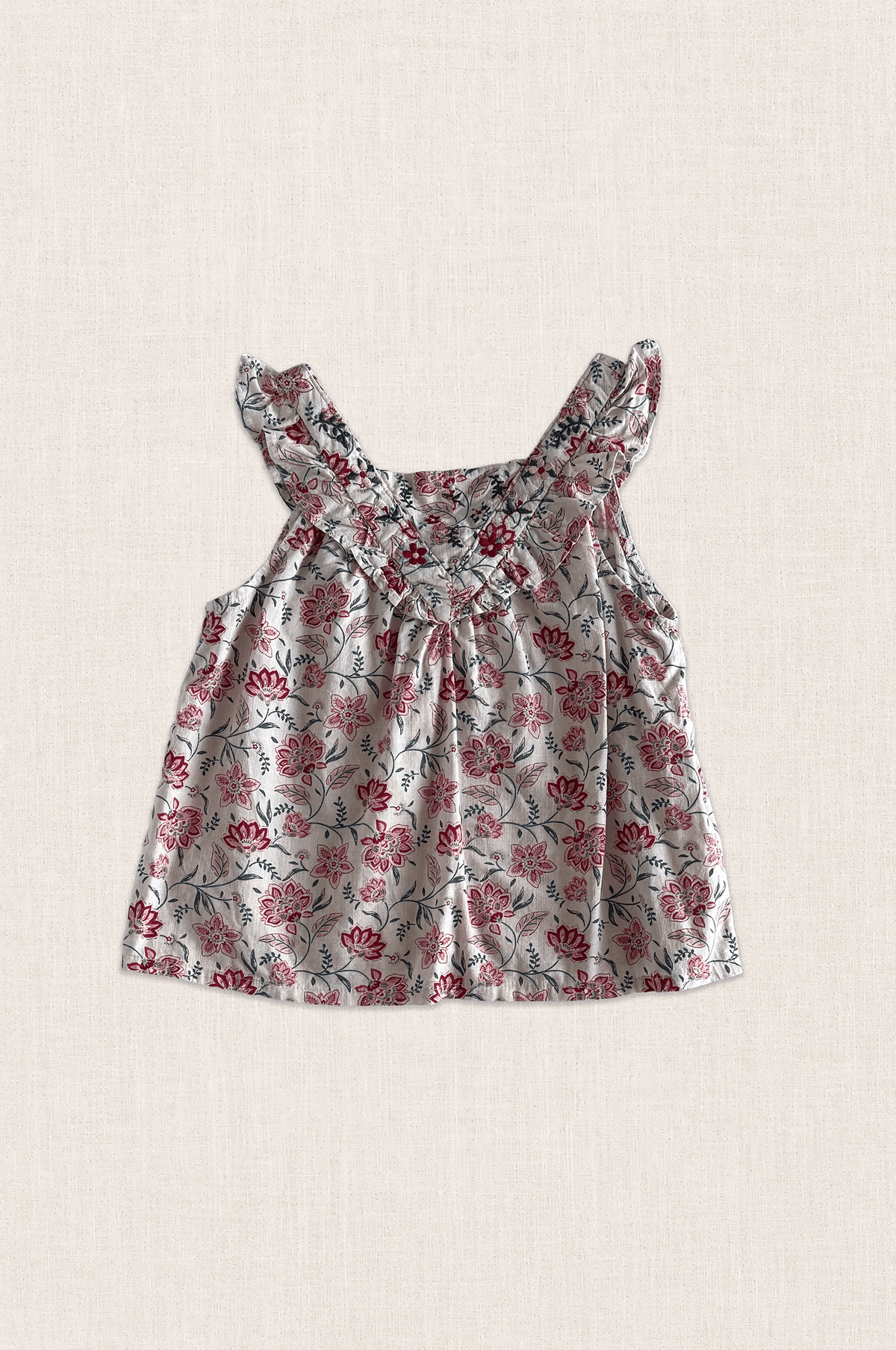 Floral Frill Top