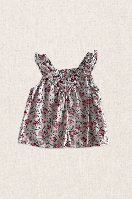 Floral Frill Top