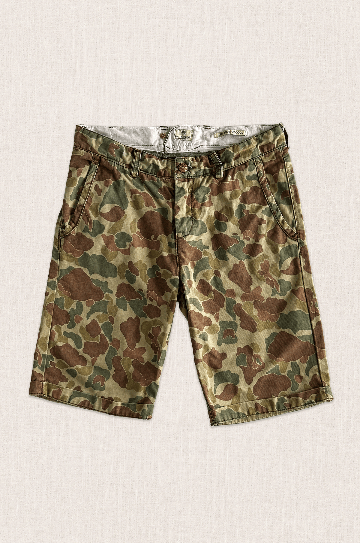Camouflage Cotton Shorts
