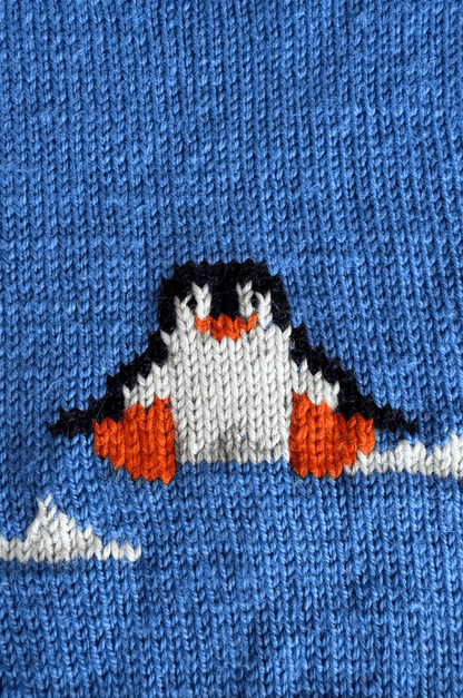 Hand-Knitted Penguin Vest