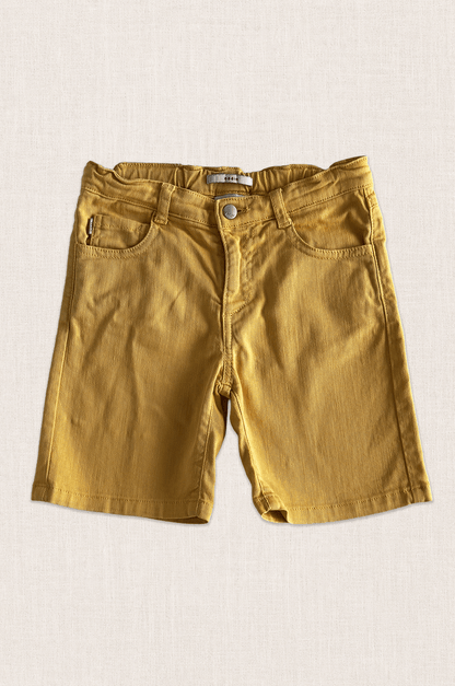 Butter Yellow Denim Shorts