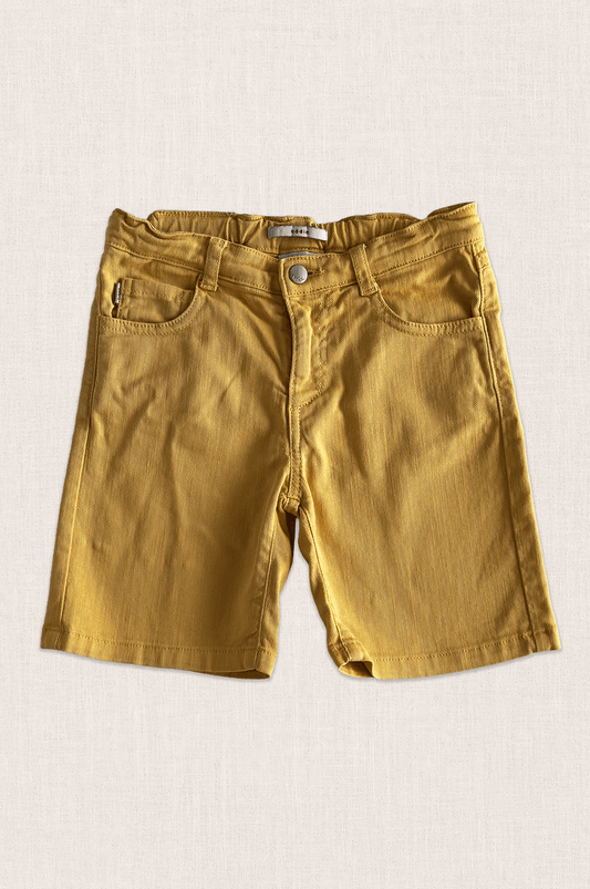 Butter Yellow Denim Shorts