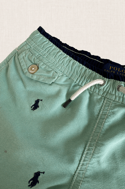 Embroidered Pony Swim Shorts