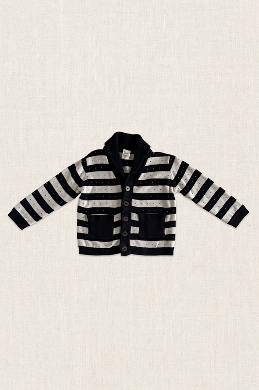 Striped Knit Cardigan