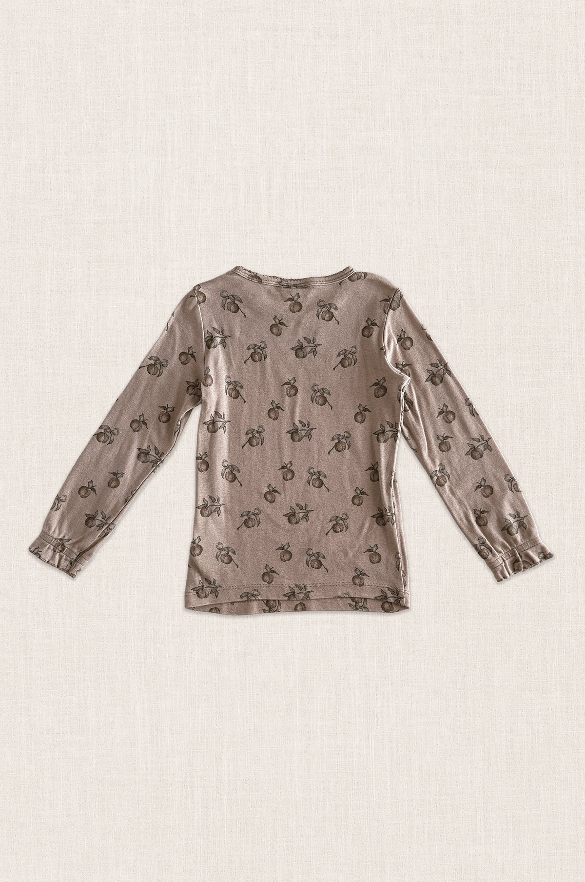 Organic Cotton Peach Print Top