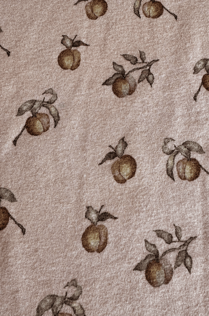 Organic Cotton Peach Print Top